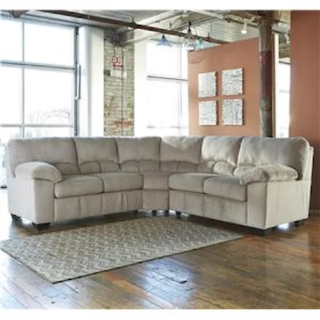 Casual Contemporary Corner Sectional